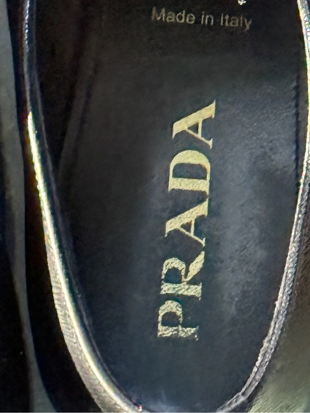Prada Black Leather Derby Lace-Up Shoes well cared for by Fortune 500 executive